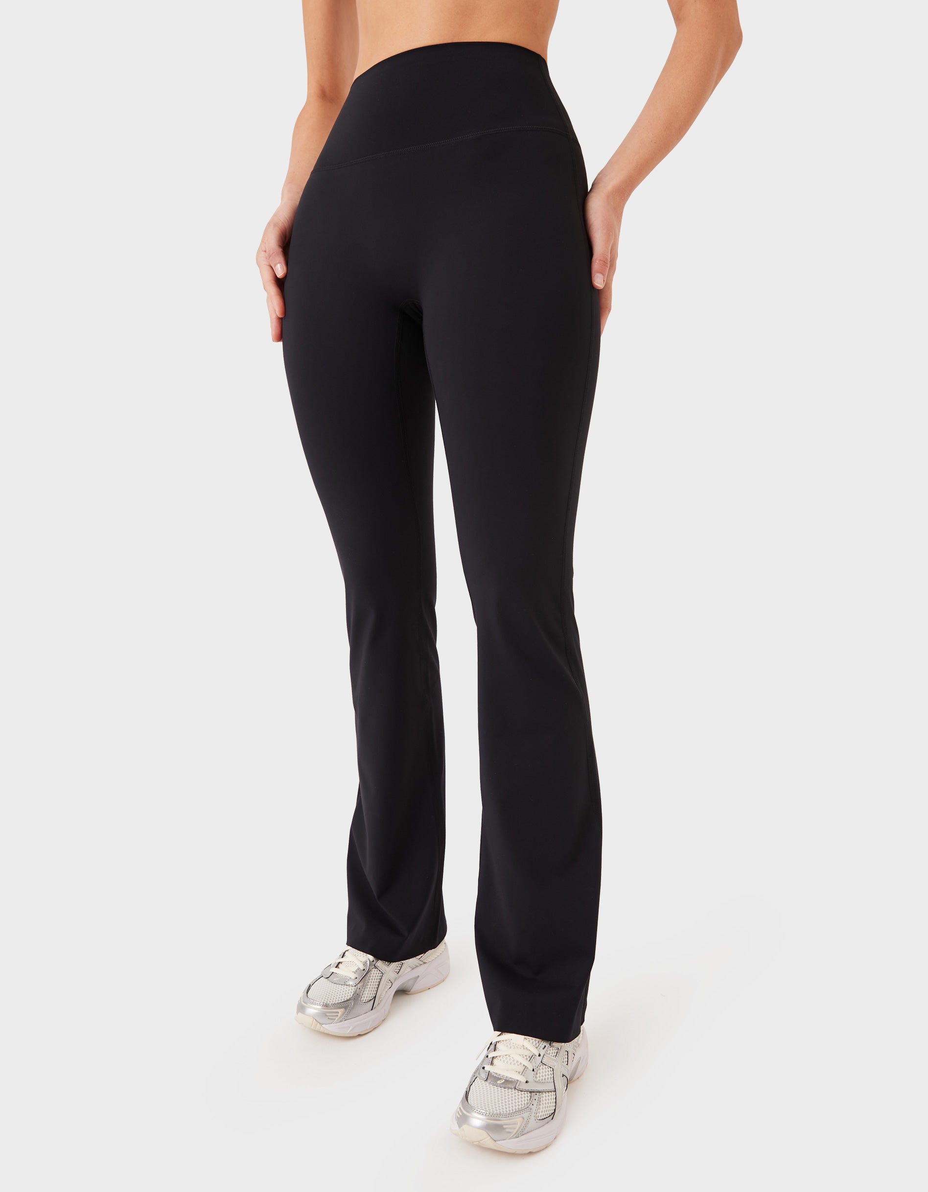 Workout Leggings Sauna Shorts Walmart FITform Flare Legging Black