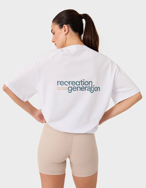 Float Loop Tee White