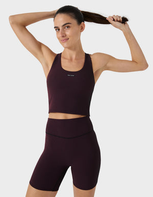 RIBform RN Racer Tank Merlot/Black