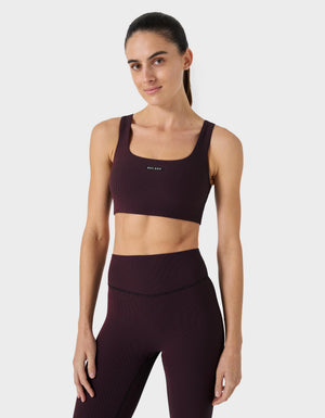 RIBform Square Crop Merlot/Black