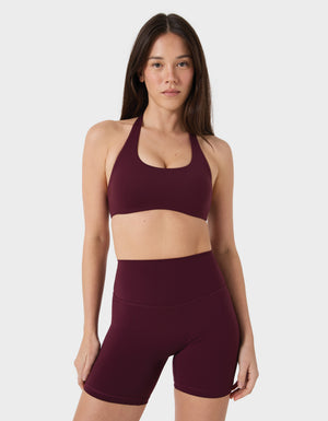 FITform Halter Bra Merlot