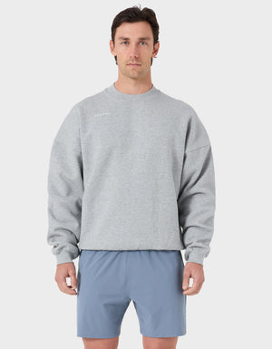 Mass Fleece Crew Grey Marle