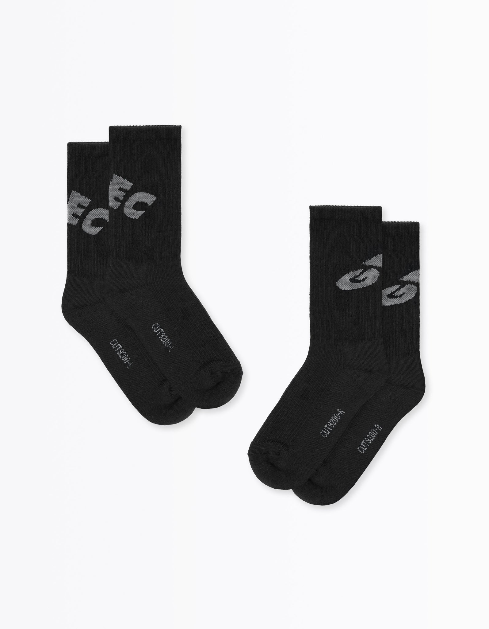 RG Long Sock Two Pack Black/Chalk Grey