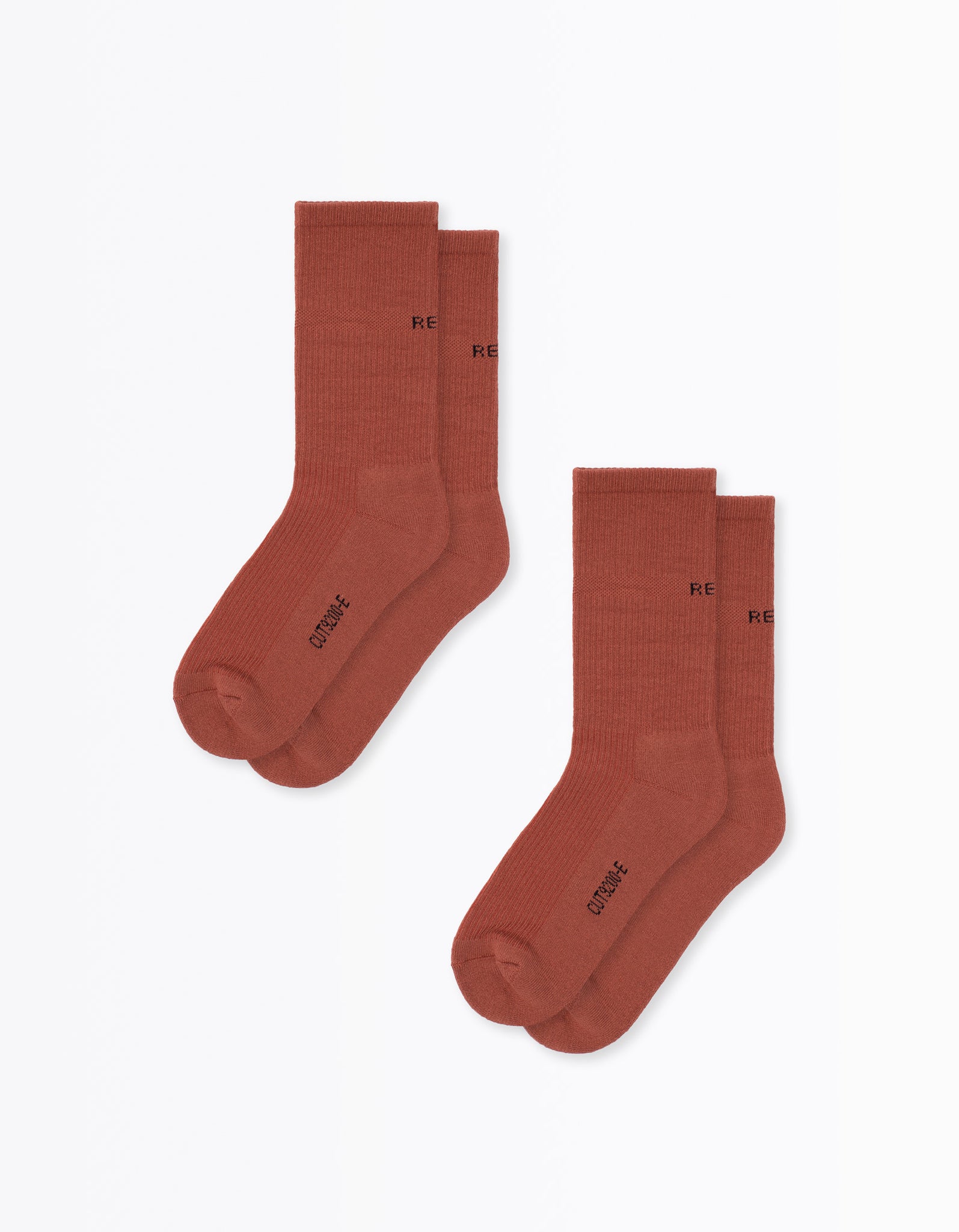Logo Long Sock 2-Pack Terracotta